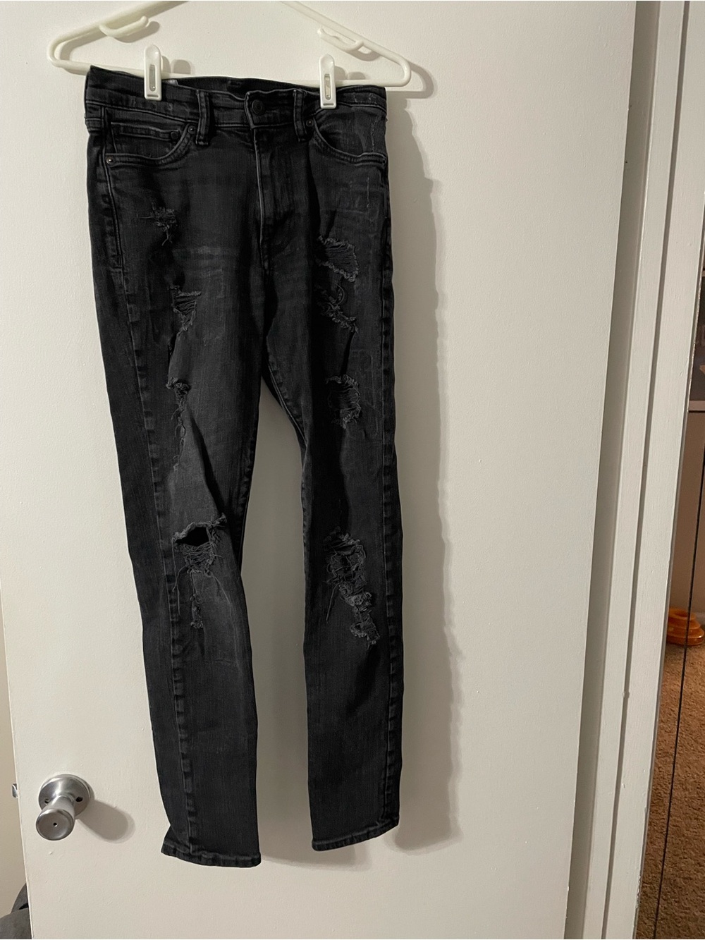 H&M Black Skinny Ripped Men’s Jeans